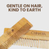 Natural Bamboo Comb – Wide Tooth, Anti-Frizz & Scalp-Friendly Hair Care Essential