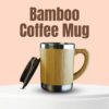 Bamboo Insulated Coffee Mug – 12oz Reusable Bamboo & Stainless Steel Travel Cup