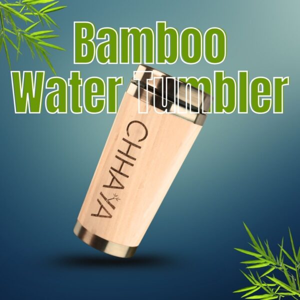 Eco-Friendly Bamboo Tumbler with Tea Infuser – Reusable, Insulated & Travel-Ready