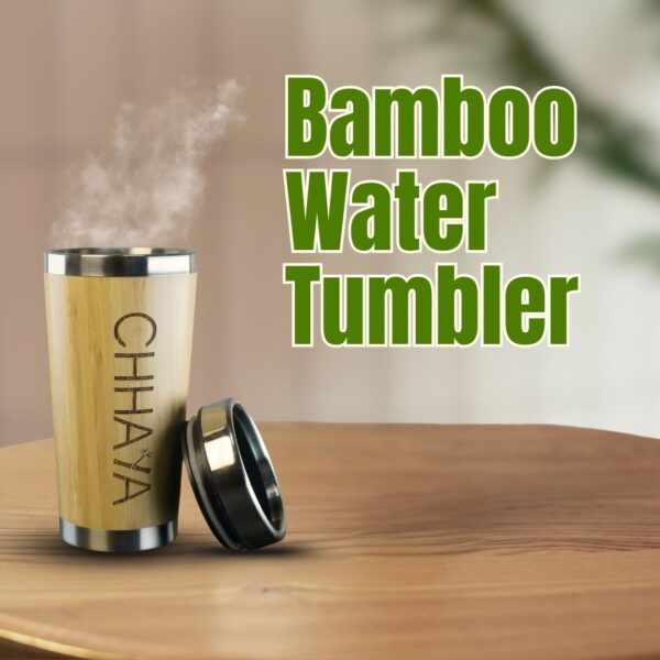 Eco-Friendly Bamboo Tumbler with Tea Infuser – Reusable, Insulated & Travel-Ready