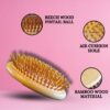 Eco-Friendly Bamboo Orbit Hairbrush – Natural Detangling Brush