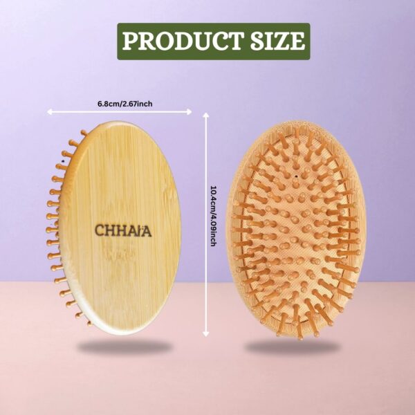 Eco-Friendly Bamboo Orbit Hairbrush – Natural Detangling Brush