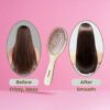 Oval Bamboo Hair Brush – Natural Wooden Detangler for All Hair Types